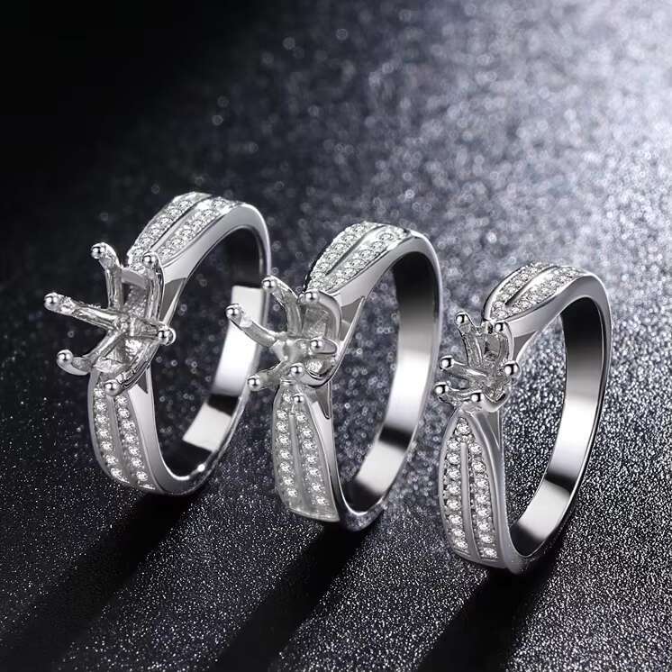 Luxury Crown Moissanite Rings Women Jewelry 1ct White Gold Plated Tarnish Free Women Wedding Rings 925 Silver