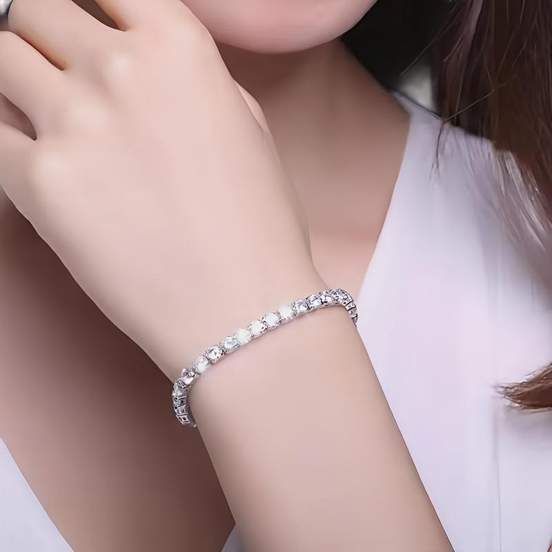 Bracelets for Women Designer Design Jewelry VVs Moissanit Bangle Bracelet Hip Hop Iced out Dia Tennis Chain Bijoux Luxe Gift Free shipping
