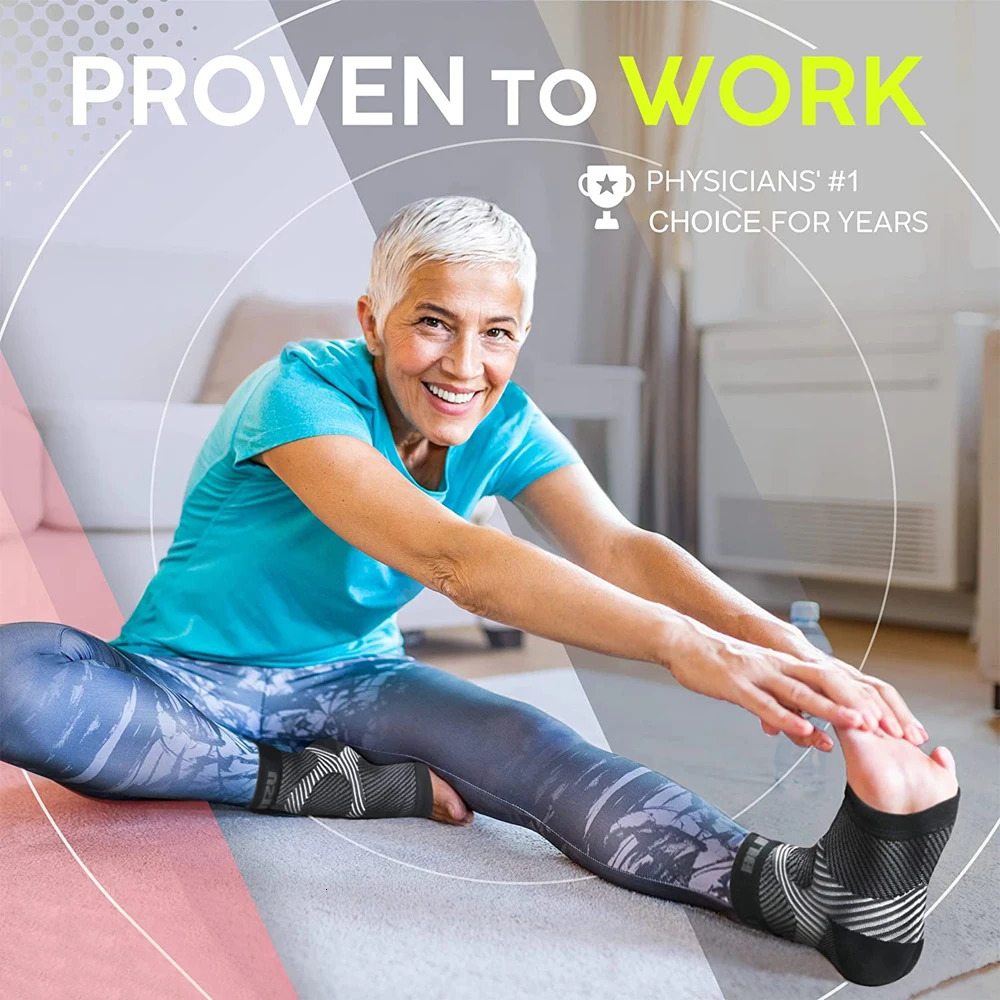 1Pair Ankle Support Sleeve for Women Men Open Toe Compression Socks Night Splints Plantar Fasciitis Tendonitis Foot 250530