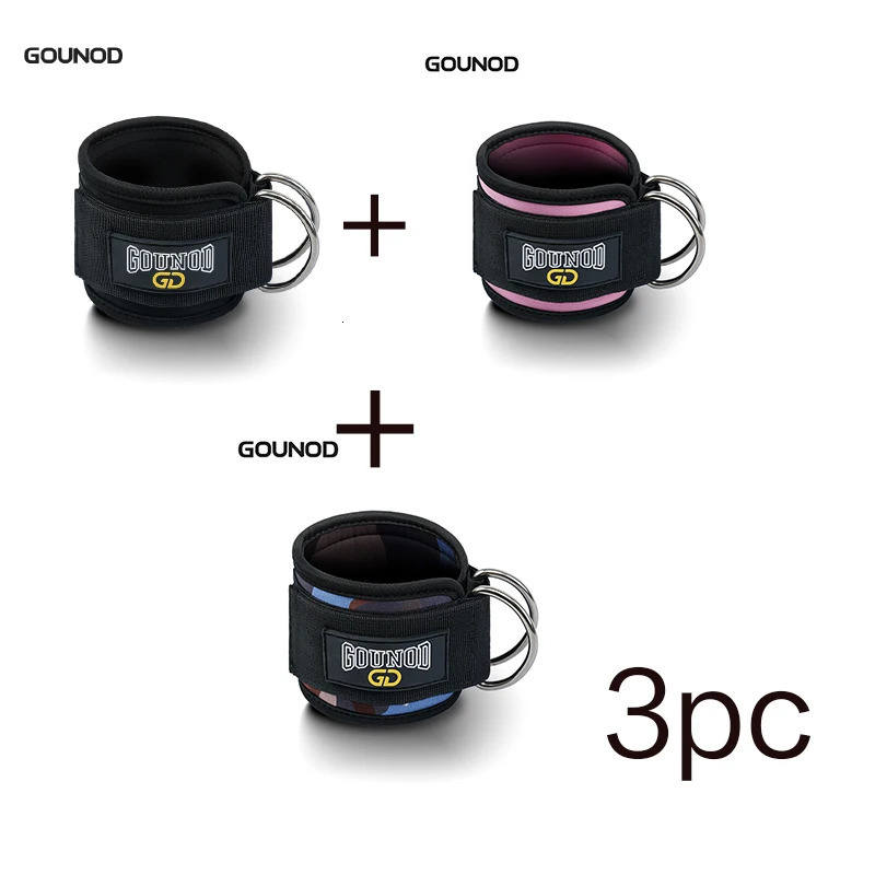 2PC3PC GOUNOD Fitness Ankle Strap Adjustable DRing Support Cuffs Gym Leg Strength Exercise Pulley With Buckle Sport Guard Safe 250530