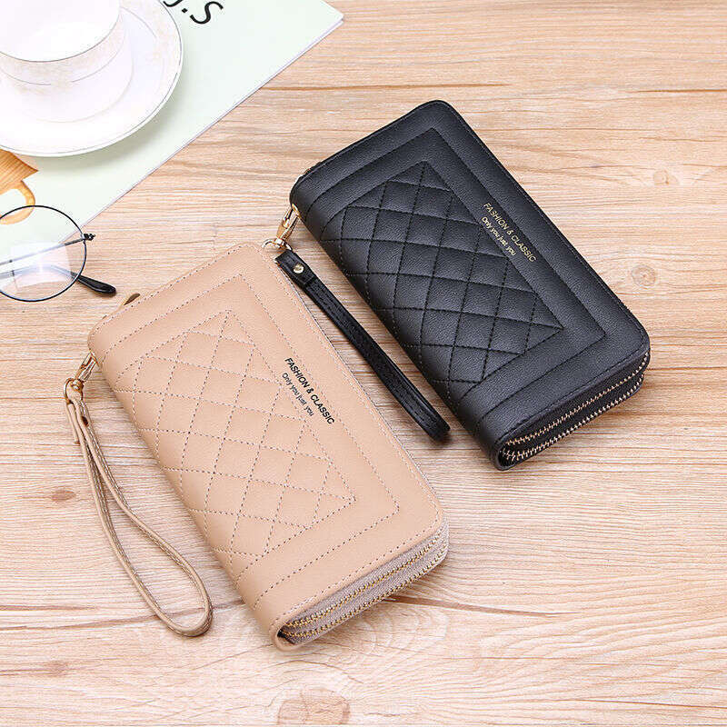 Wallet for Women New Long Style Ladies Handheld Casual Phone Bag Double Zipper Large Capacity Card Holder