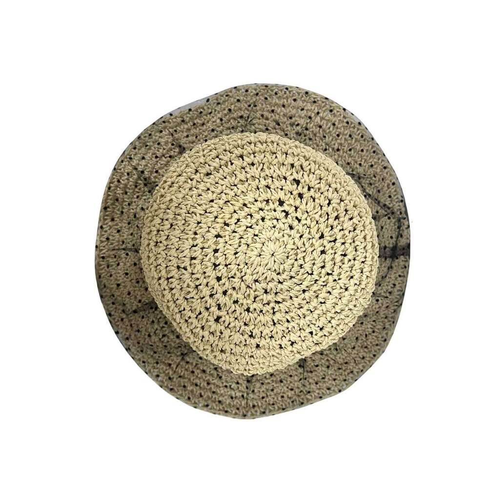 New Arrival Boho Braided Large Brim Women Small Incense Net Gauze Straw Travel Beach Foldable Sun Hat