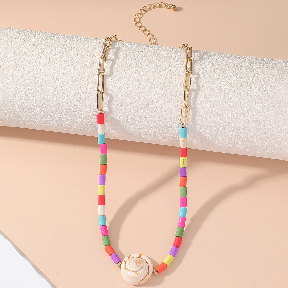 women's beach personalized design, shell pendant necklace, internet famous collarbone chain