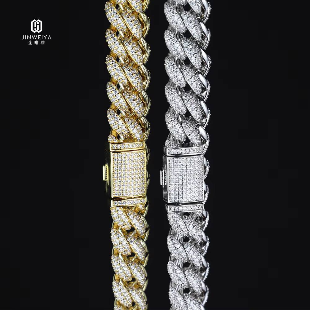 Pure Sier Hip Hop Cuban Necklace 12mm Wedding or Gift Chain