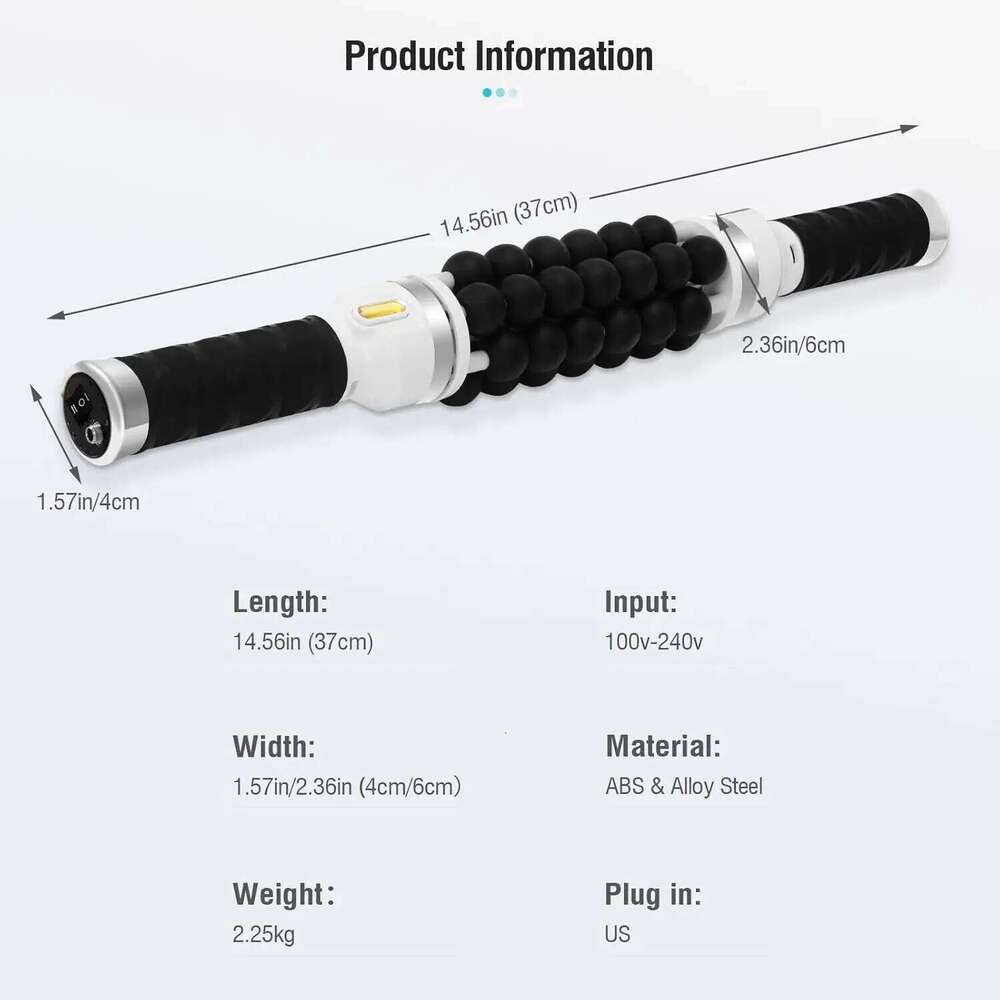 40W Electric Roller For Muscle Relaxing High Frequency Rolling Massage Anti-Cellulite Body Shapping Slimming Hine