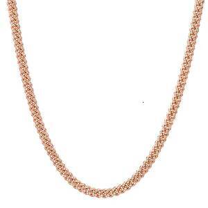 Hip hop Miami rapper necklace gold paved circular bright cut 16-24 inches 8-16mm Cuban chain bulk OEM