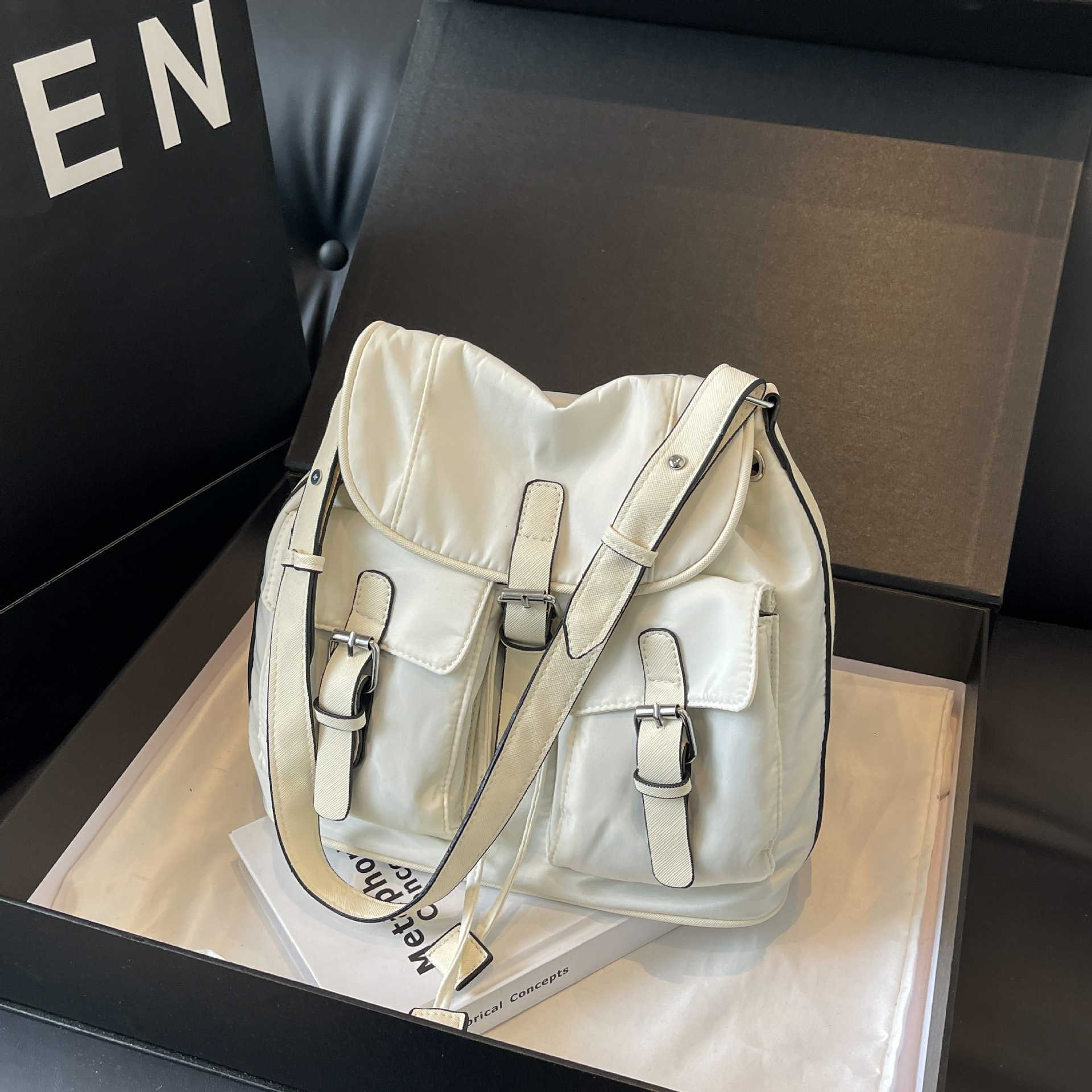 Free shipping designer bag New niche canvas pocket casual with large capacity and multifunctional armpit diagonal cross bag