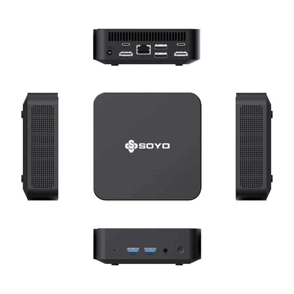SOYO M4 Pro Mini PC Intel Alder Lake N150 CPU Windows 11 Pro Mini Gaming Computer 16GB DDR4 RAM 512GB SSD USB3.2 WiFi6 BT5.2 X250602