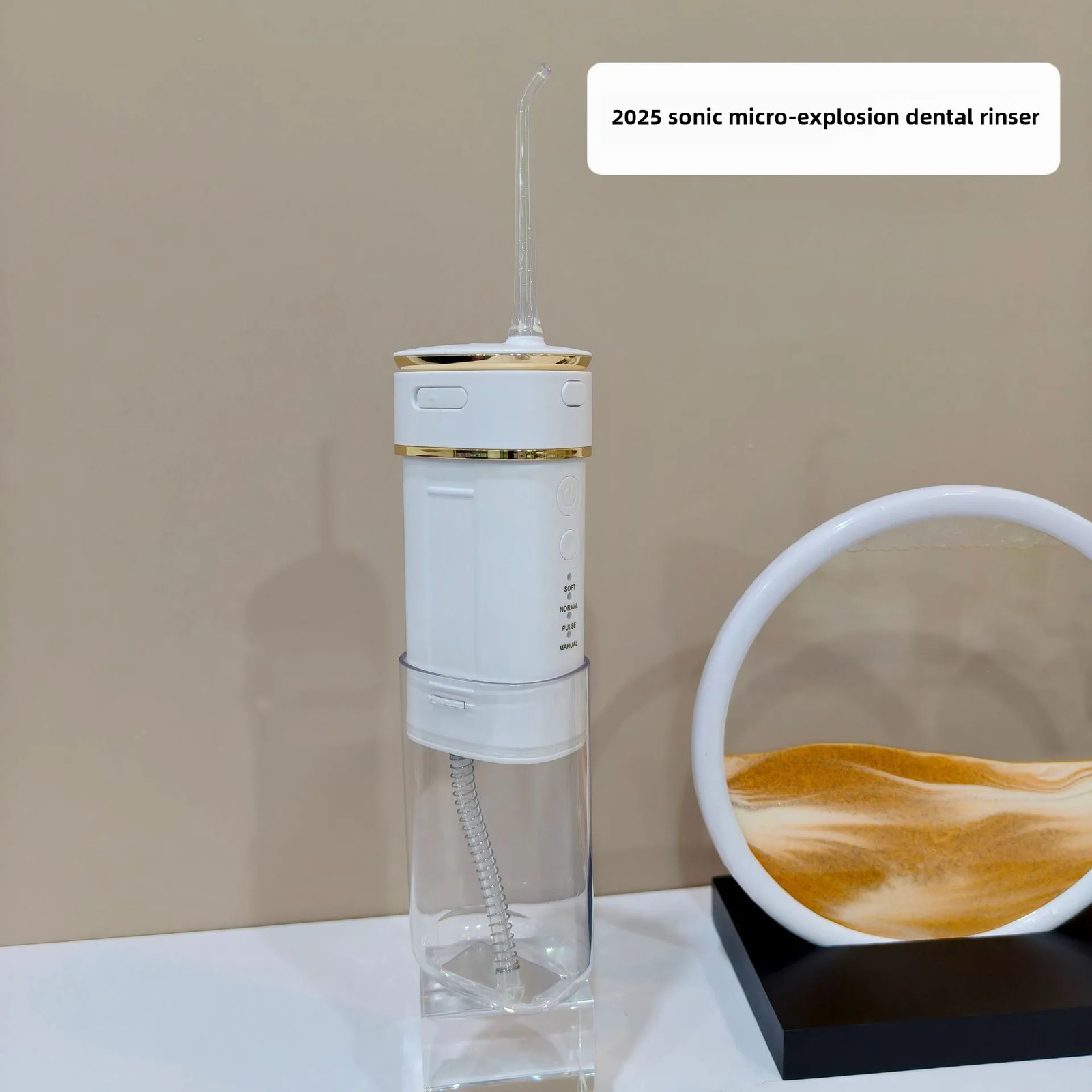 Dental Oral Irrigator Water Flosser Thread Teeth Pick Mouth Washing Machine 4 Nozzels 4 Modes Magnetic Rechargeable 250530