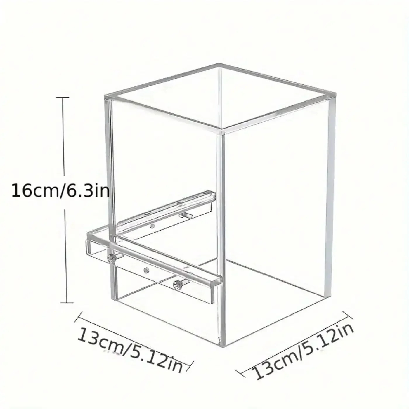 Clear Acrylic Hanging Aquarium Filter Stand - Inverted Transparent Fish Tank Decor Vacuum Suction n for Creative Underwate 250530