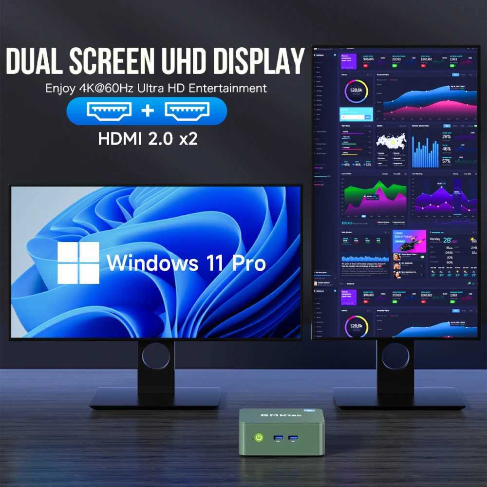 GMKtec G3 Mini PC Intel Alder Lake N100 Windows 11 Pro Mini PC 8/16GB DDR4 256/512GB PCIe M.2 SSD WiFi 6 BT5.2 Desktop Computer X250602