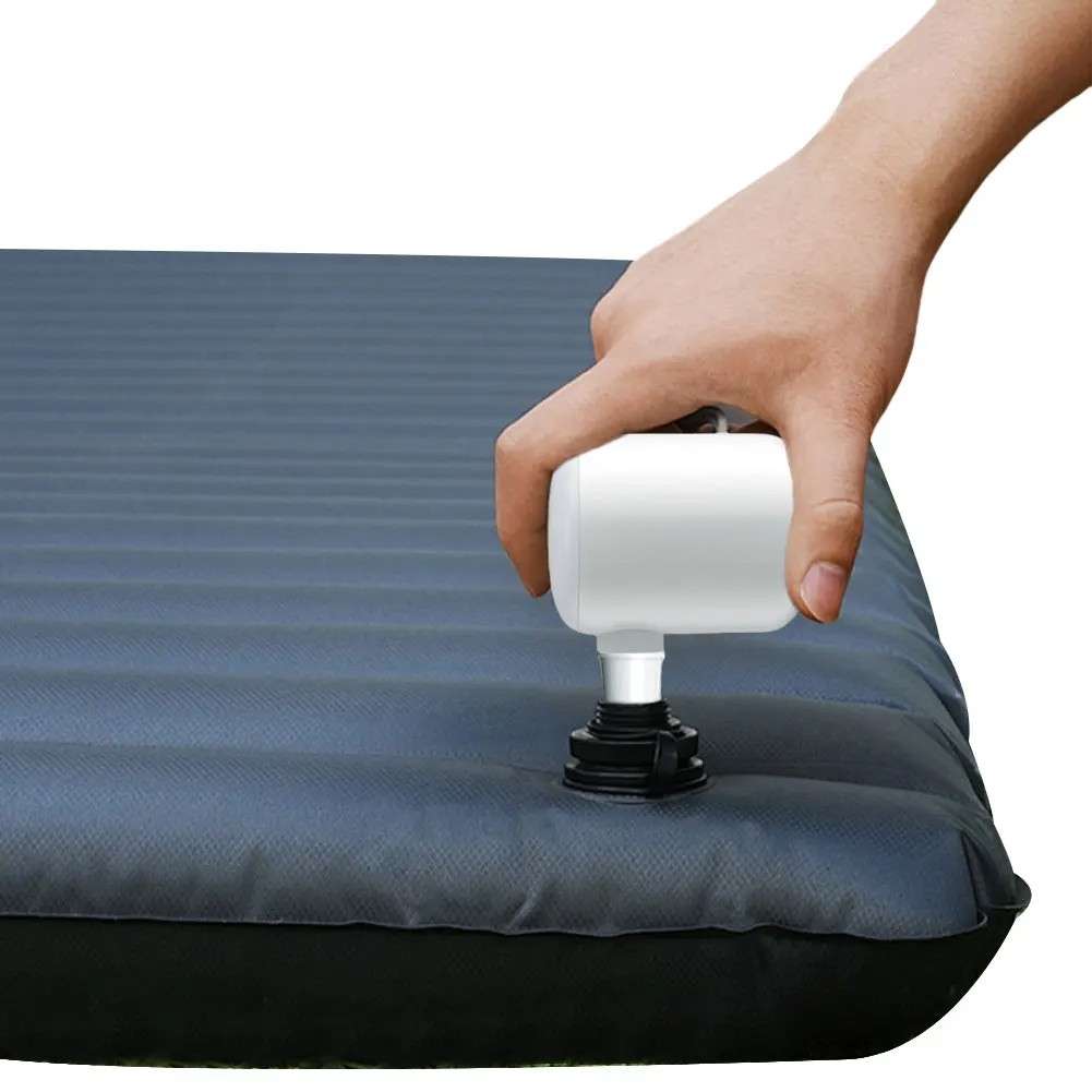 Camping Light Mini Air Inflator Pump 4000Pa Electric Air Pump USB Rechargeable Mini Inflate Deflate Pump for Air Mattresses Beds USB Battery Air Pumps