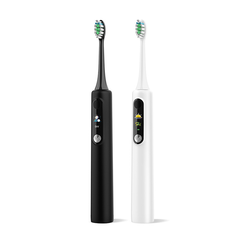 The new SN-P1 smart screen display/visualization DIY soft bristles IPX7 waterproof sonic electric toothbrush