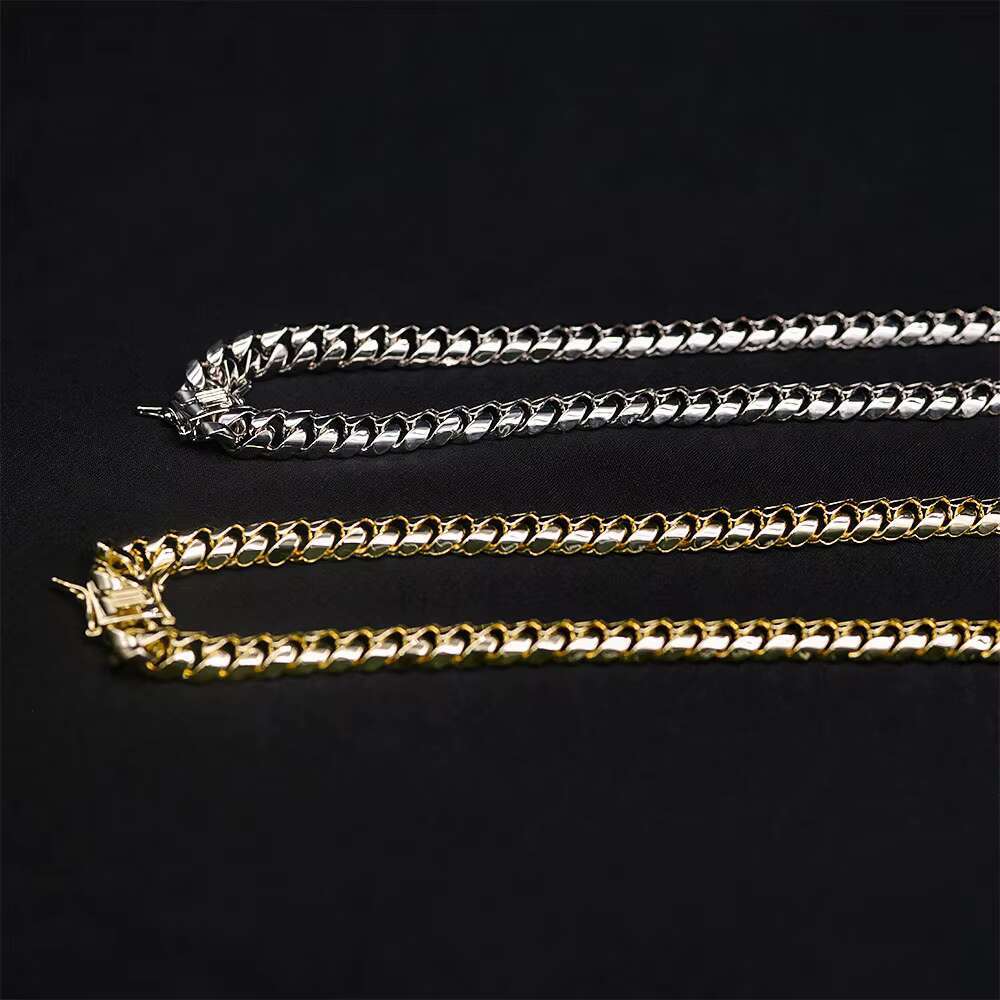 Custom 14K Gold Cuban Link Chain Necklace 12mm Hip Hop Jewelry Mens Gold Chain 18 20 22 Mens Choker Thick Gold Plated Chains