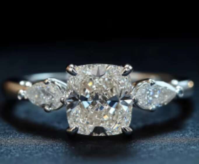 Advanced Design Moissanite 925 Sterling Silver Luxury Wedding Engagement Ring