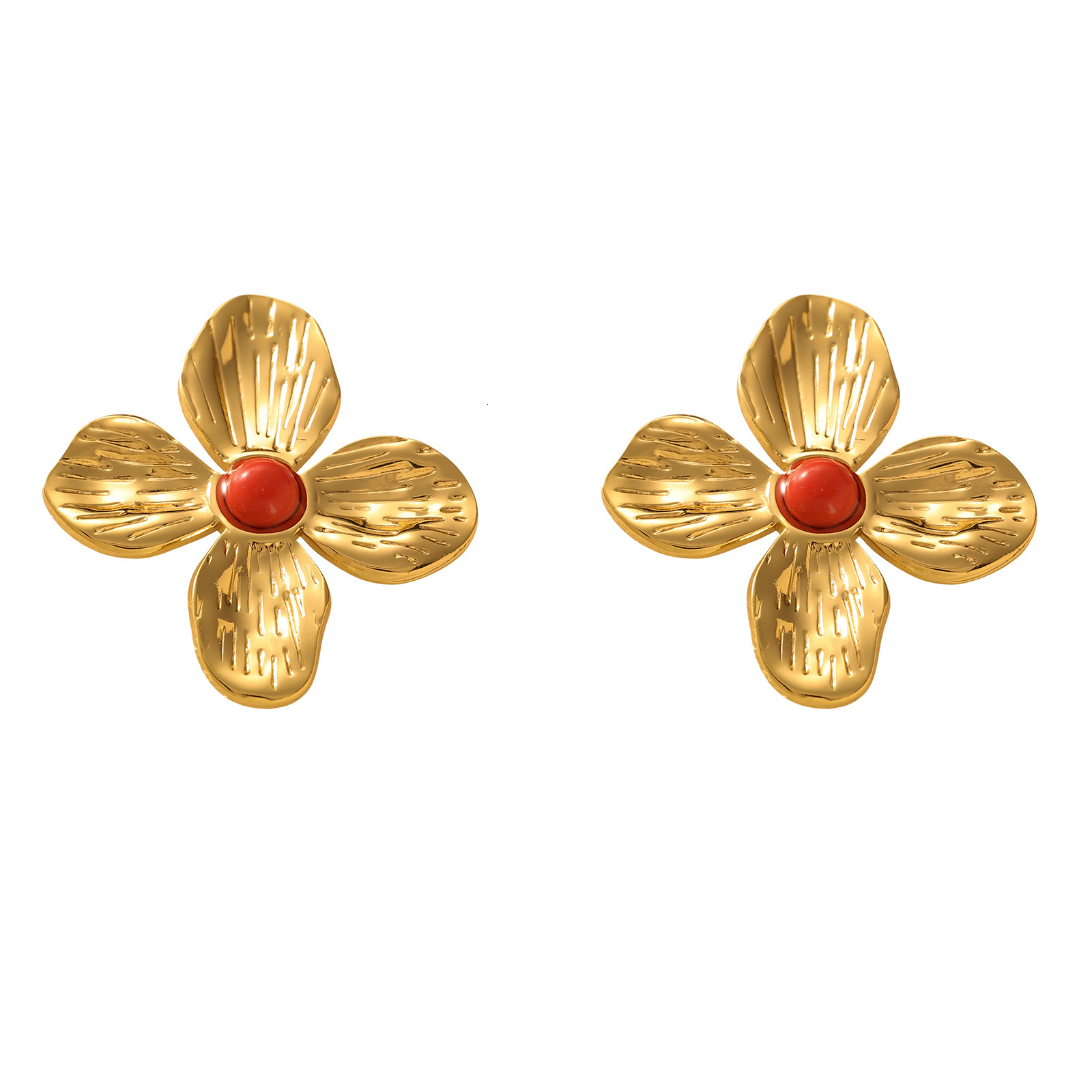 High-End Earrings Bud Jewelry Pearl French Light Exquisite Design Pendant Petal Necklace