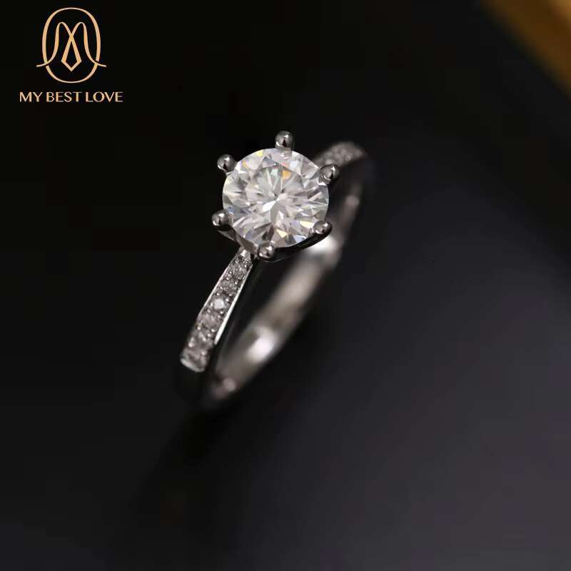 925 Sterling Silver Special Favor Decorative Moissanite Wedding Ring LDiamond Moissanite Ring for Women