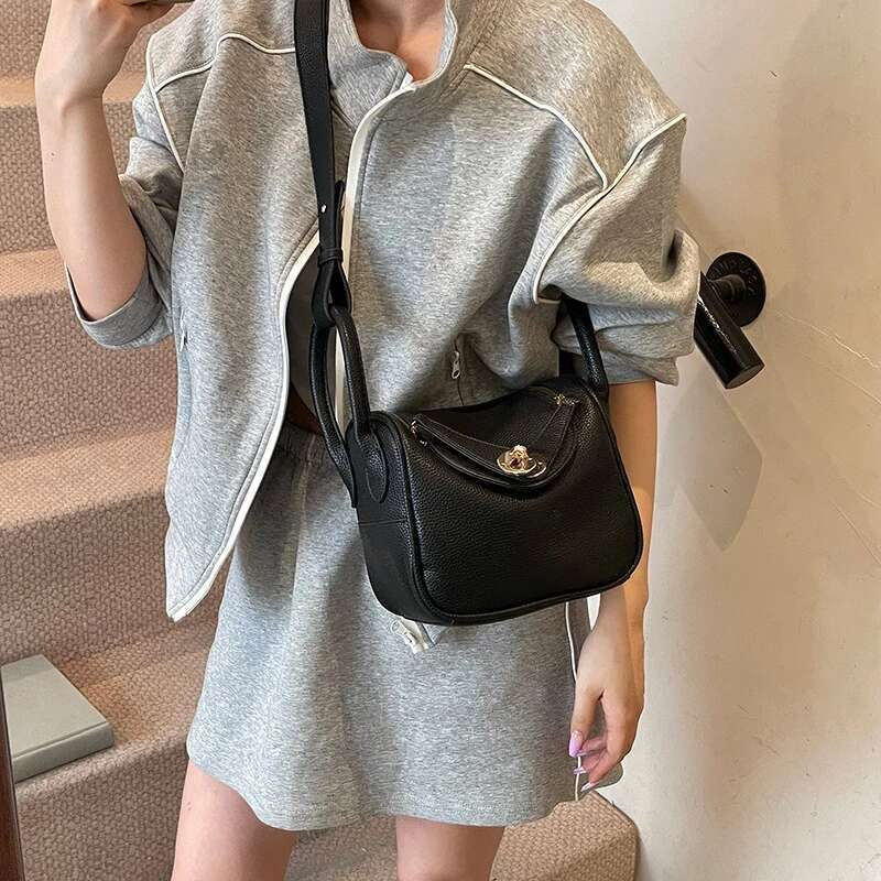 Designer Vintage Inspired Ladies Messenger Bag Leather Crossbody Shoulder Handbag Women's Elegant Tote Luxury bag