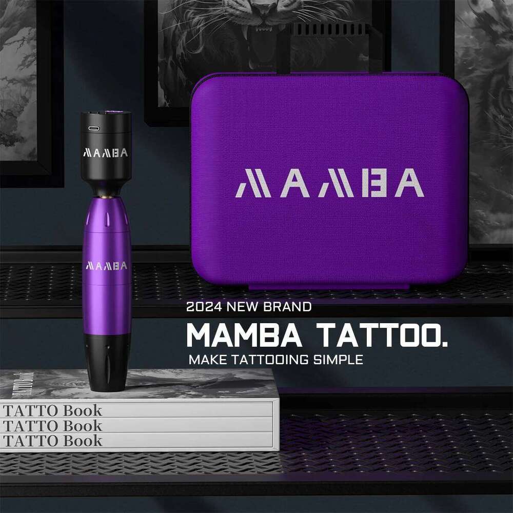 Wireless Rotating Set Complete Pen 1350Mah Battery Box Needle Power Tattoo Suitable For Beginners Body Art Makeup