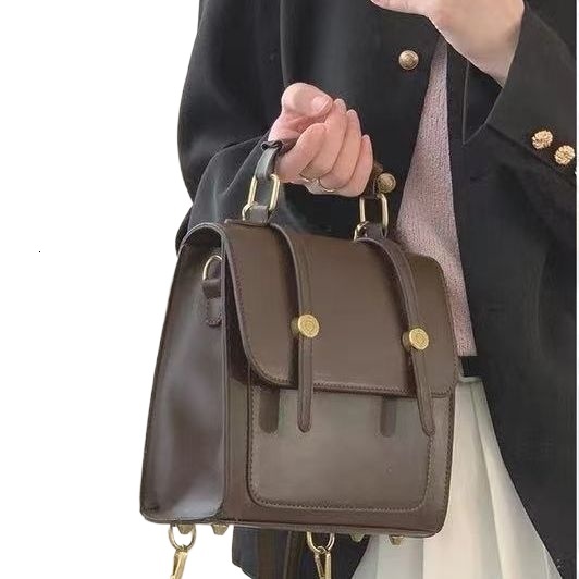 designer Vintage Backpack for Women Summer 2025 New Trendy Student Backpack Multifunctional School Bag Handheld Travel Bag