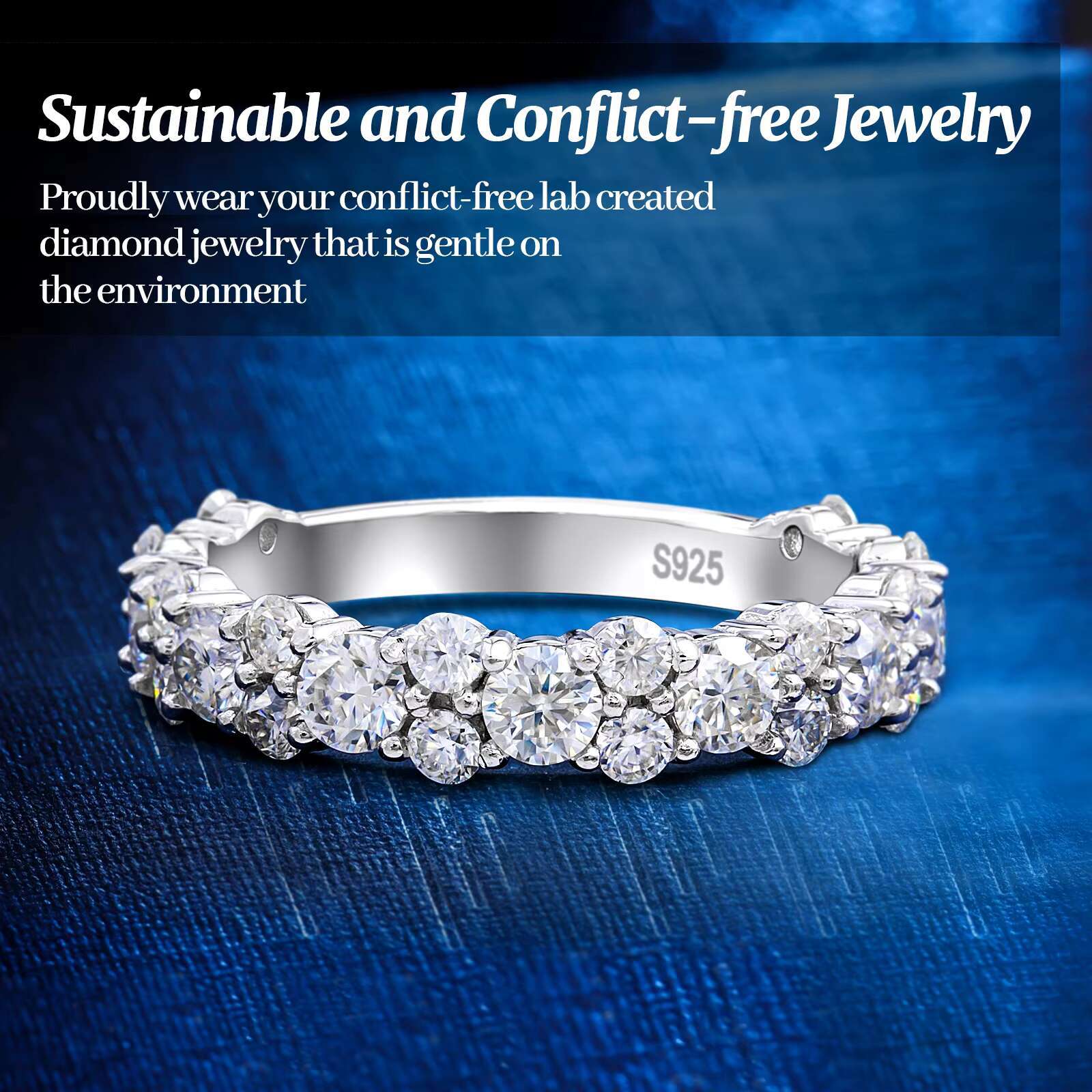 Real Moissanite Rings 925 Sterling Silver a Moissanite Ring Engagement Rings for Women