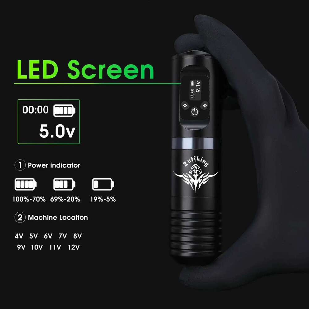 Cross Border Tuffking Wireless Battery Pen Set, Cutting Line And Fogging Hine, Complete Set Of Tattoo Consumables