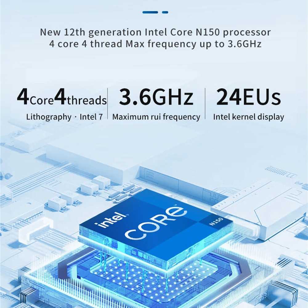 MLLSE G2 Pro Mini PC Windows 11 Pro Alder Lake N150 Intel 12th DDR5 12GB RAM 512GB ROM WiFi 6 BT5.2 Mini PC Work X250602