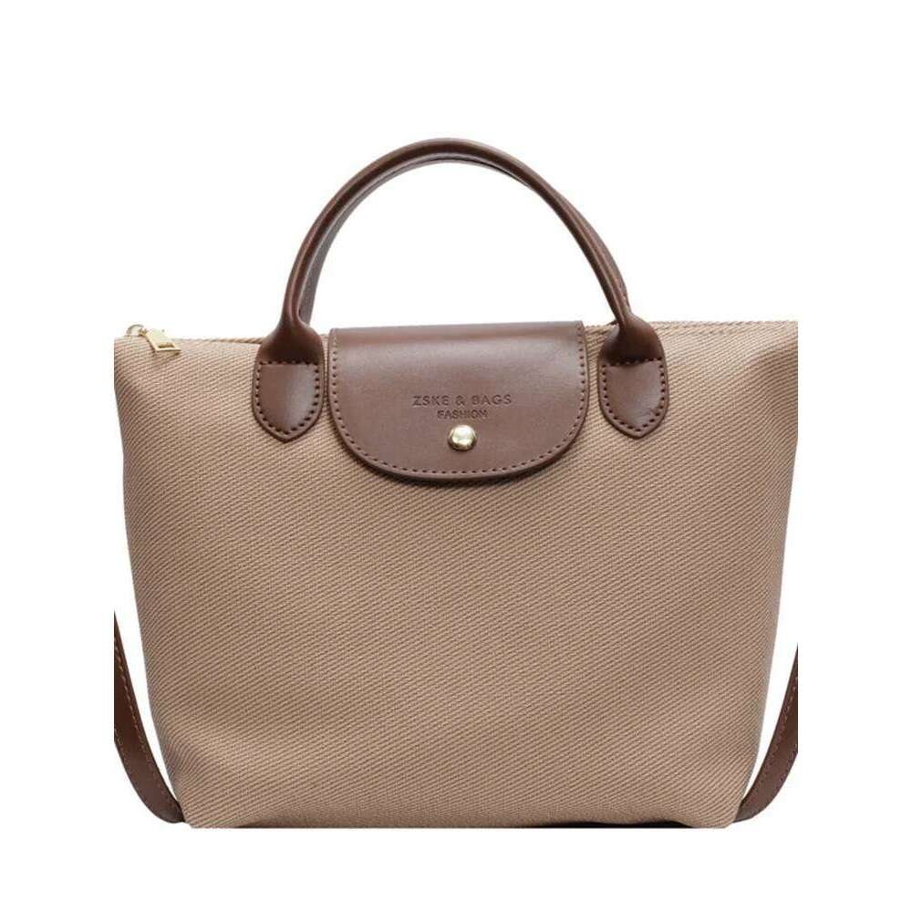 Fashion Commuting Bag For Women 2025 New Casual Canvas Crossbody Small Handbag And Purse Ladies Hand-Held Dumpling Bag