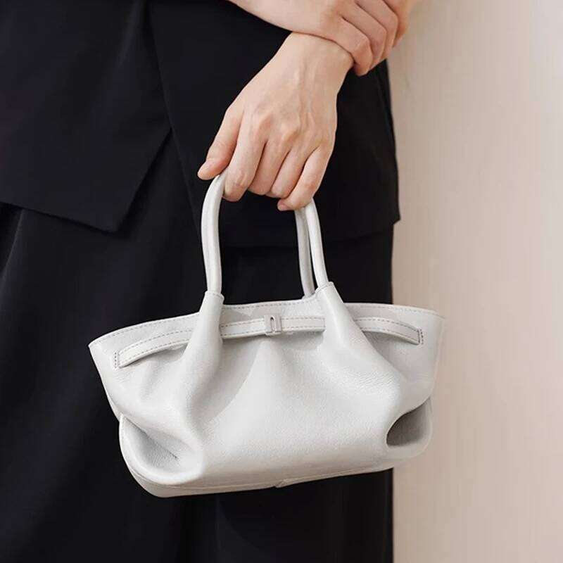 Women Cow Real Leather Handbags Female Cute Natural Cowhide Retro Crossbody Ladies Fashion Designer Shoulder Bag Girl
