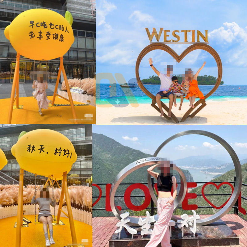 Outdoor Giant Radio Check-in Photo Viewing Platform Scenic Spot Internet Celebrity Stand Sculpture Farm Interactive Device