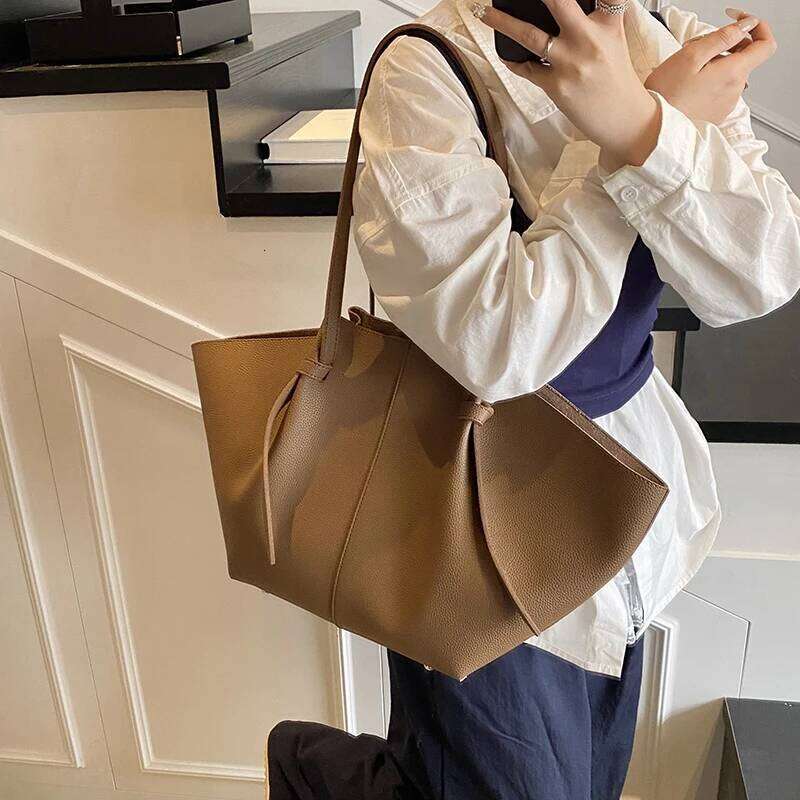 Branded Shoulder Bags For Women Soft PU Leather 2-In-1 Big Capacity Shopper Tote Set 2025 Designer Handbags