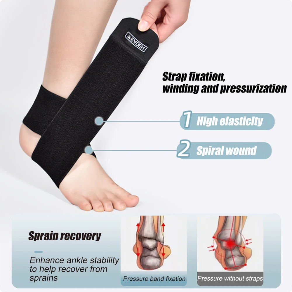 1 PCS Ankle Support Brace Women MenAnkle Compression Sleeve with Adjustable StrapBreathable Wrap for Stabilization 250530