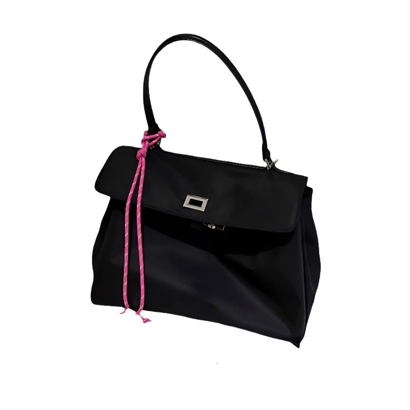 designer New Black Crossbody Bag for Women Students Casual Nylon Handbag Shoulder Bag Large Capacity Square Laptop File Bag