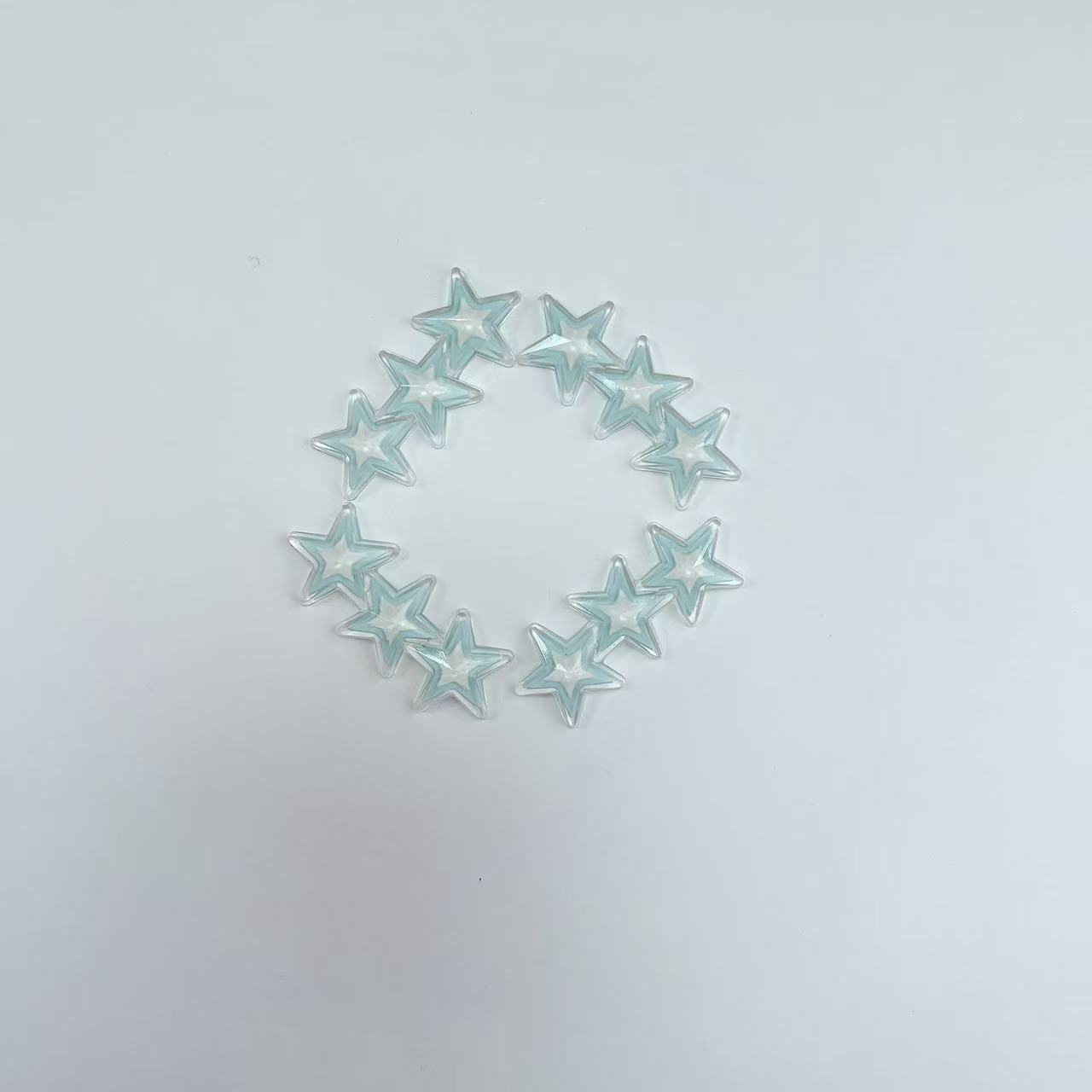 Cute star pentagram cell phone case headset charger protective cover resin accessories