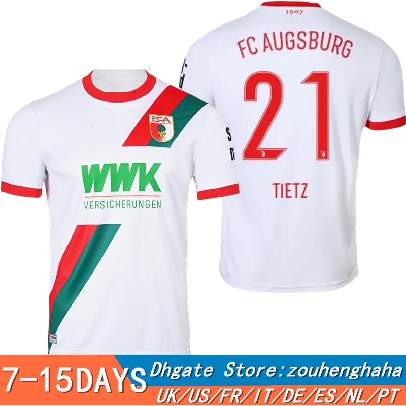 trikot FC Augsburg 25 26 Football Jersey Shirt kit 2025 Home Away Third Men Soccer Jerseys MAIER GOUWELEEUW PFEIFFER OXFORO GUMNY MAIER Quick Dry