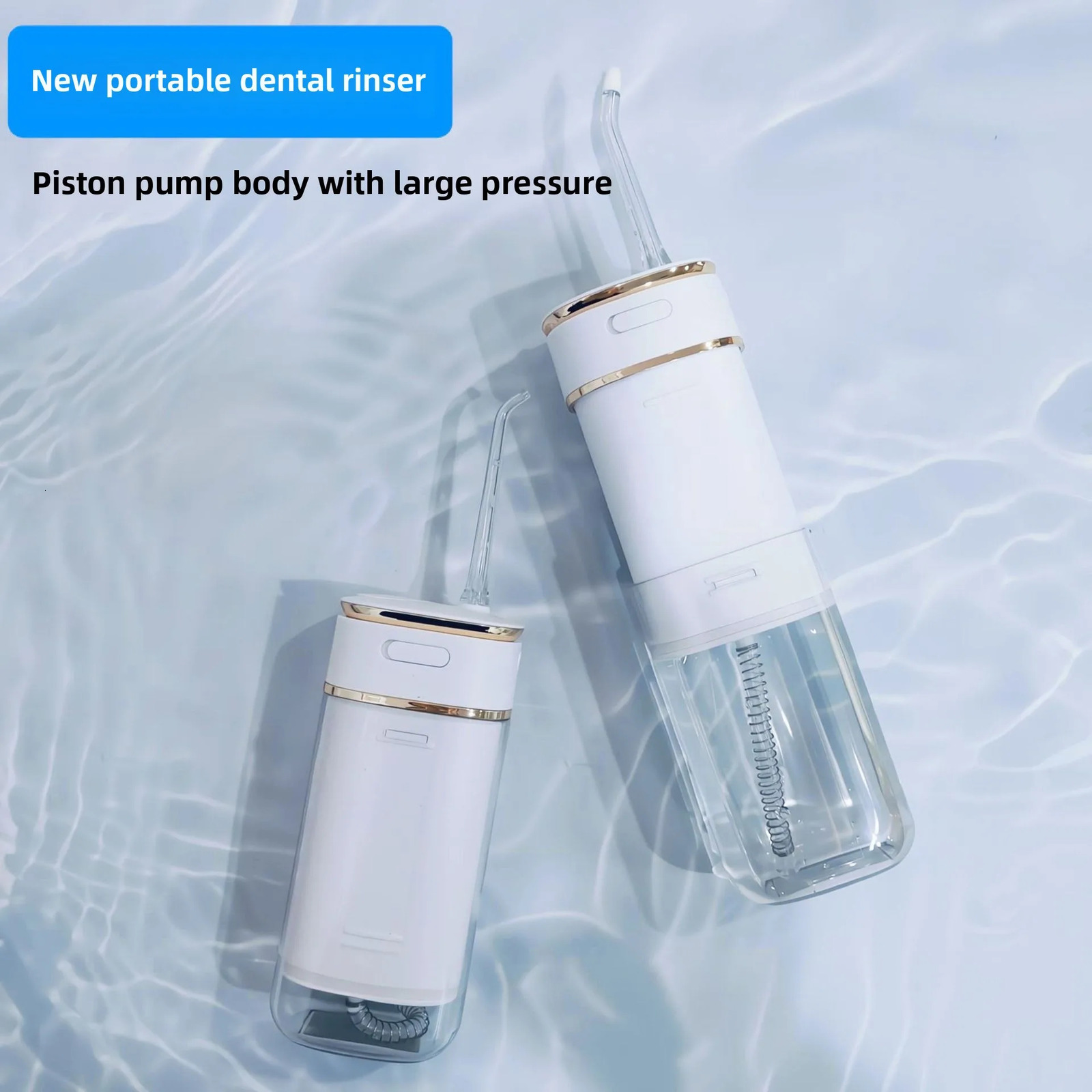 Dental Oral Irrigator Water Flosser Thread Teeth Pick Mouth Washing Machine 4 Nozzels 4 Modes Magnetic Rechargeable 250530