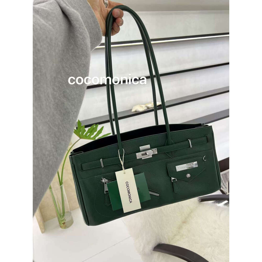 High Street Style Trendy Cool Large Capacity Shoulder Underarm Fashionable Design Sense Hot Girl Bag