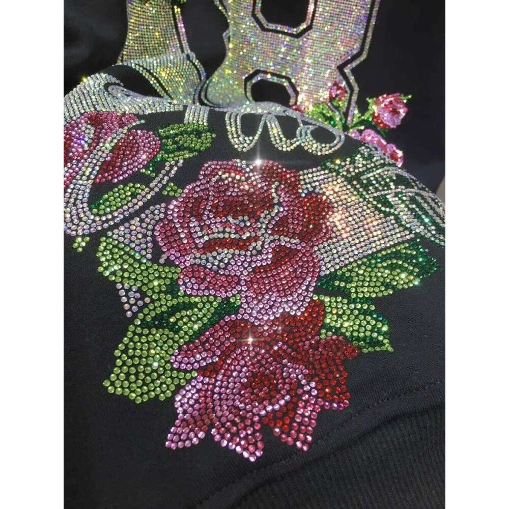 L-4XL 150kg Dia Stamping Women's Plus Size Sweatshirts Aesthetics Art Female Pullovers Vintage Winter Lady Sweatshirt