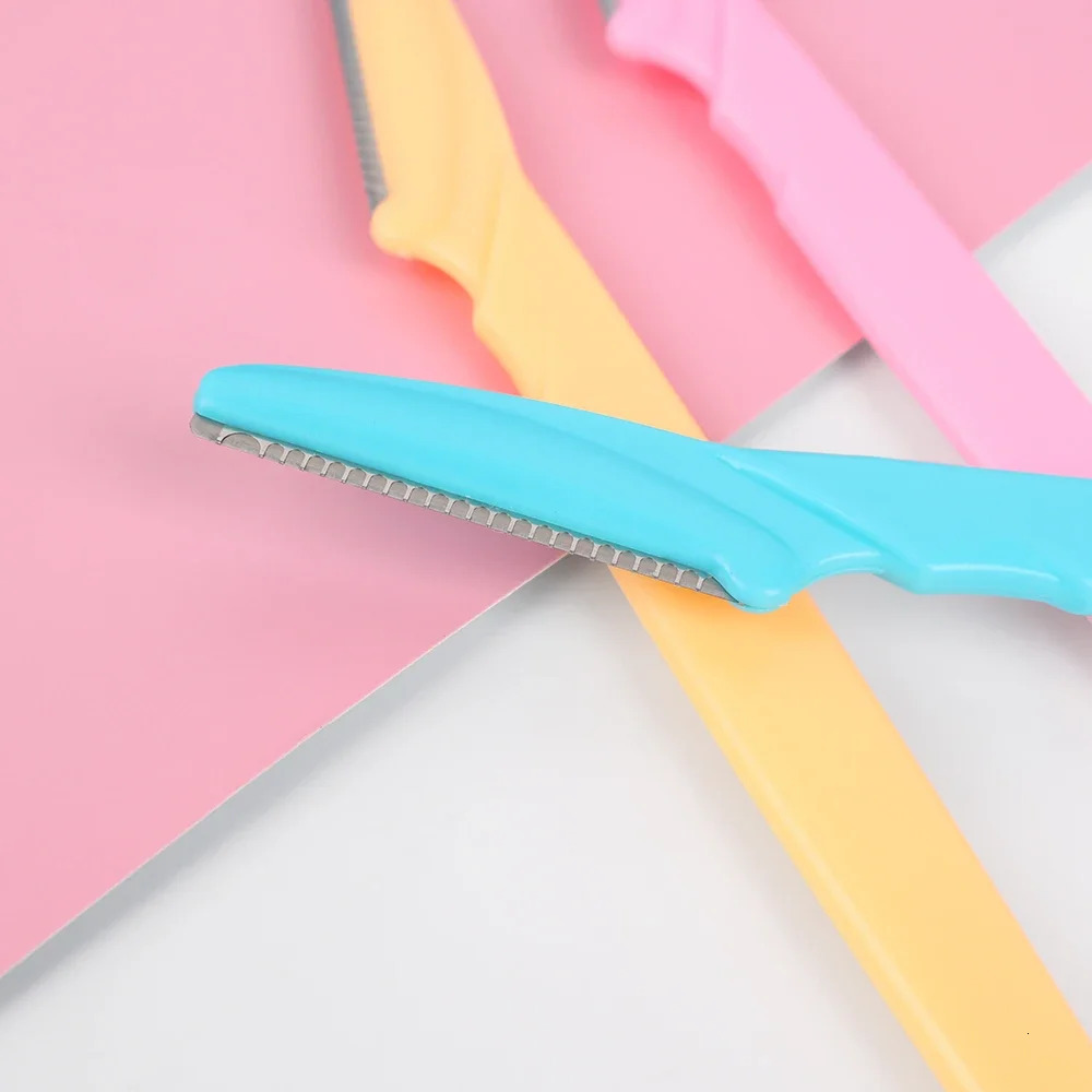 630pcs Portable Face Razor Eye Brow Epilation Eyebrow Trimmer Blade Shaver Hair Removal Cutters Safety Woman Makeup 250516