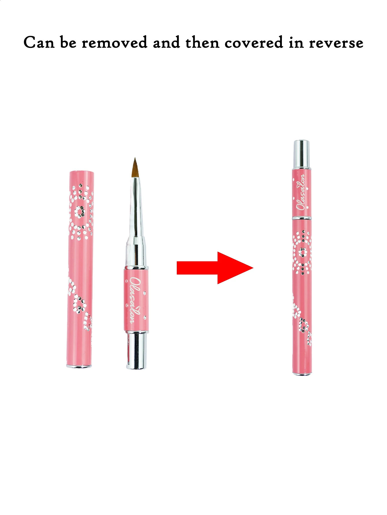 100% Kolinsky acrylic nail brush acrylic nail brush special for manicure pink metal handle classic style 250528