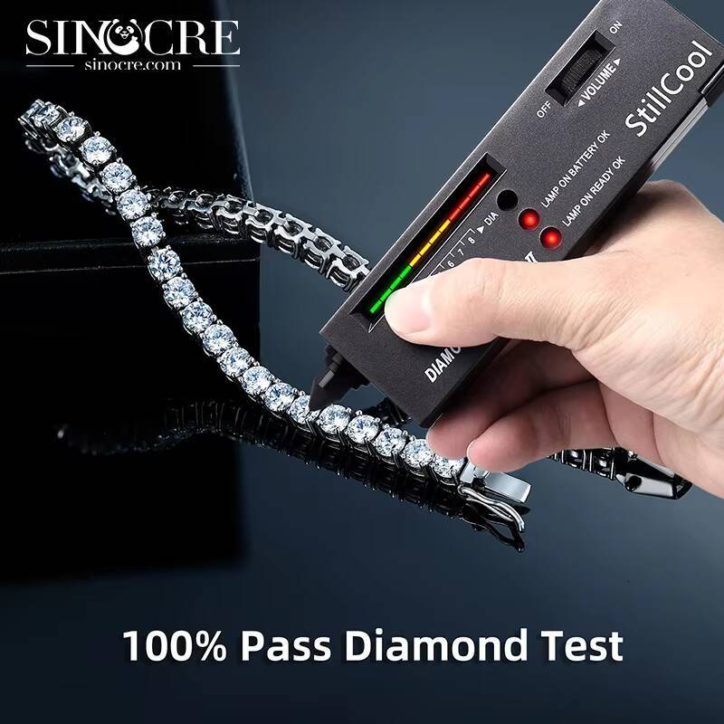 5mm Moissanite Tennis Chain Necklace Bracelet for Women and Men