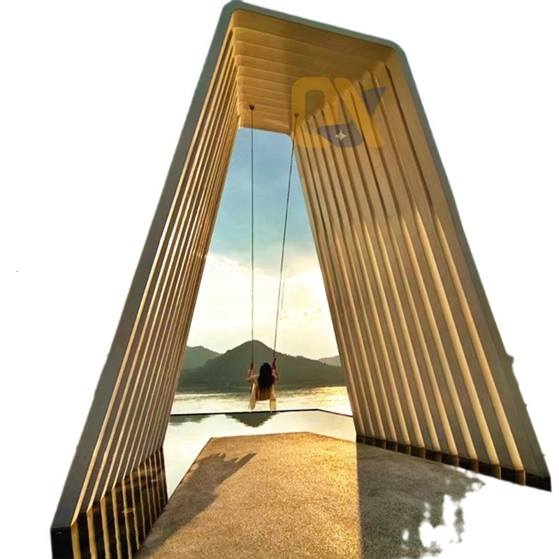 Outdoor Giant Radio Check-in Photo Viewing Platform Scenic Spot Internet Celebrity Stand Sculpture Farm Interactive Device