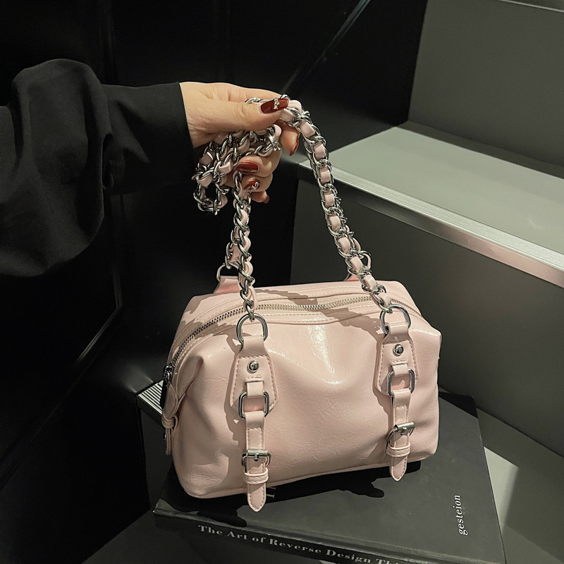 Free Shipping Designer Bag Korean Version Of High-end Chain Shoulder For Women 2025 New Summer Niche Fashion Versatile Crossbody Pillow Bag Trend