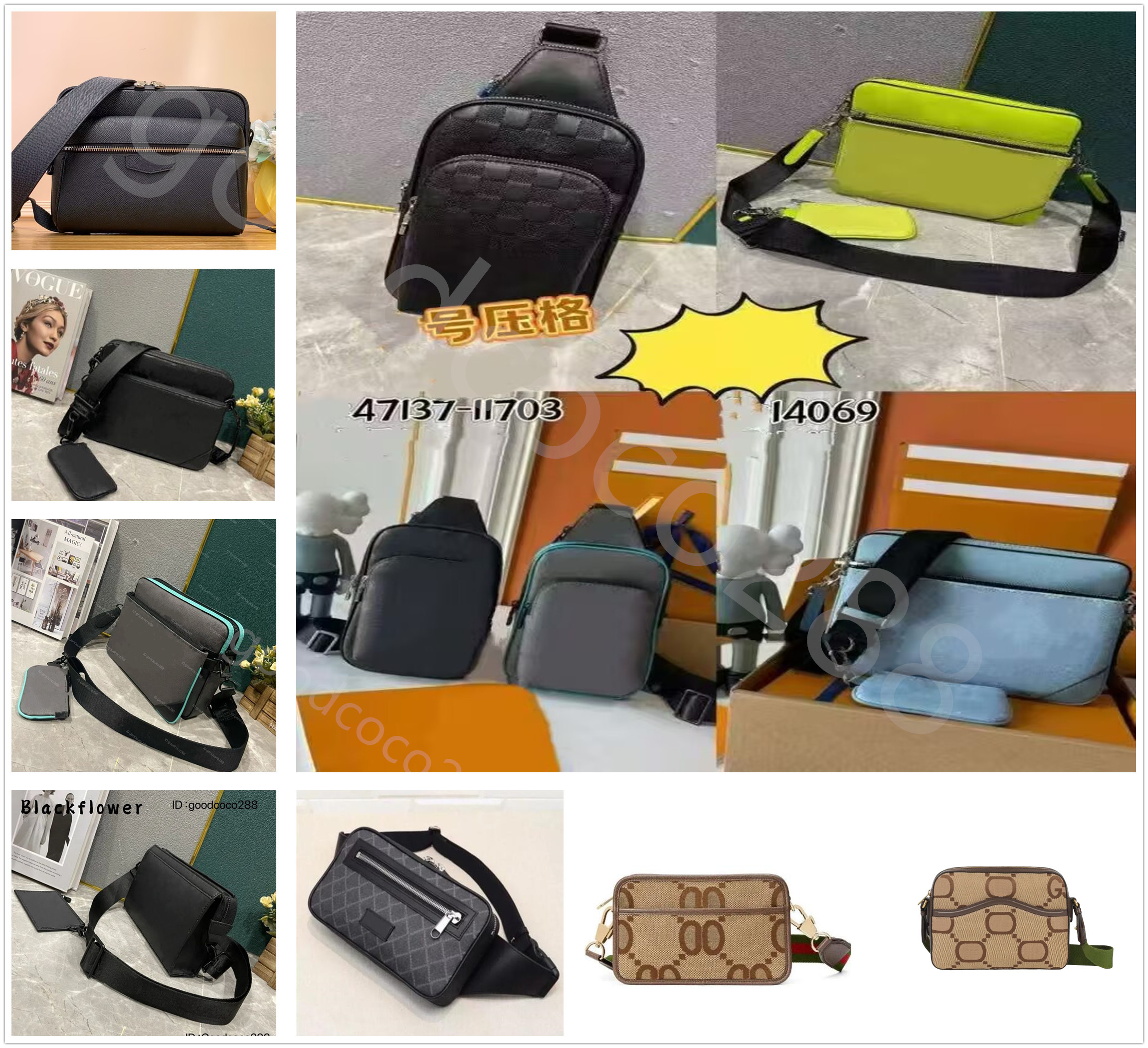 luxury crossbody bag men designers bag messenger bags women men totes bag reverse canvas set leather shoulder man bag with purse wallet clutch handbag backpack 5a