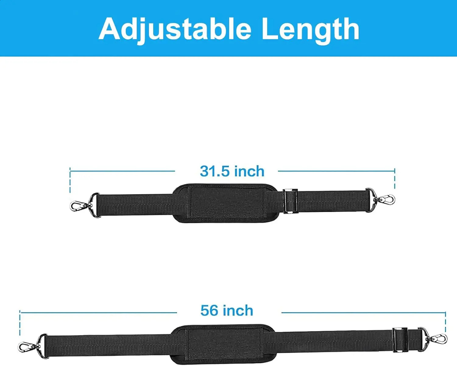 MOSISO Replacement Non-Slip Fit Padded Shoulder Strap Adjustable Thick Soft Universal for Laptop Shoulder Bag/Laptop 250530