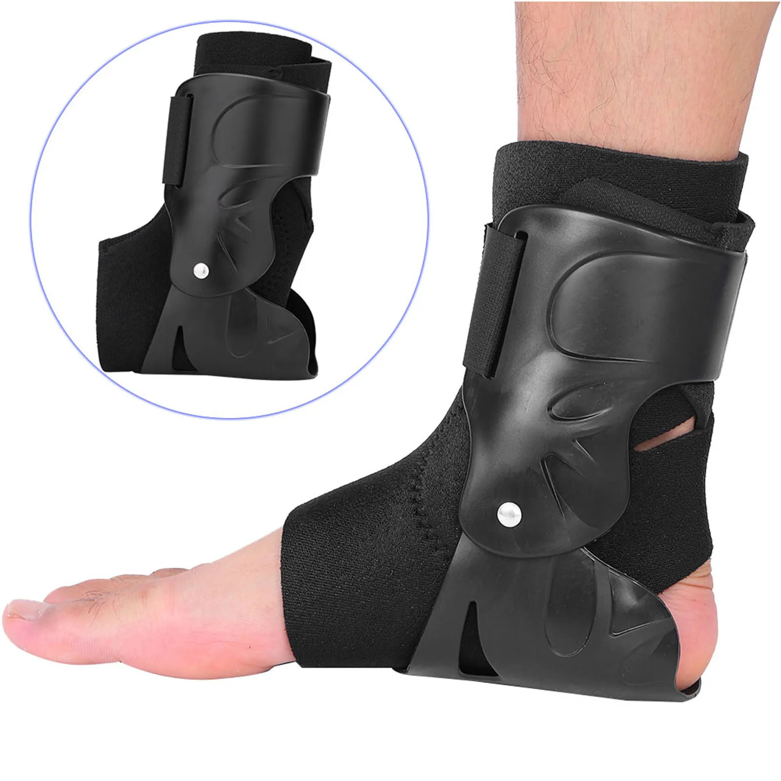 Ankle Brace Support Compression Breathable Foot Elastic Guard Strap Black 250530