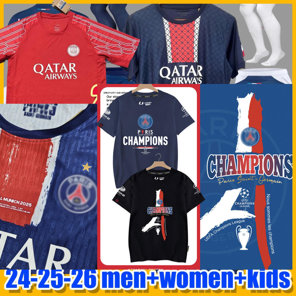 4XL O.DEMBELE 4th maillot psgjersey 24 25 26 2025 soccer jerseys KVARATSKHELIA BARCOLA VITINHA KOLO MUANI MARQUINHOS HAKIMI Maillots de football shirt Men Kids Kits