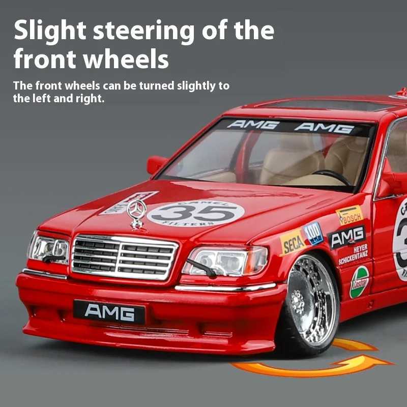 Free shipping 1 24 Benz S W140 320SEL Modified Version Super Racing Alloy Metal Diecast Model Car Collecting Hobbies Ornaments