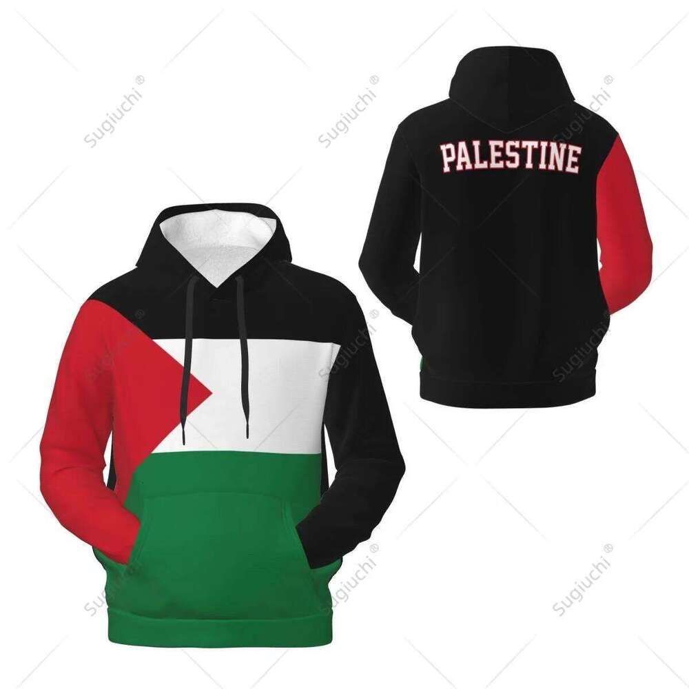 Coats Designer Women Unisex Hoodie Palestine Polyester 3D Men Women Haruku Fleece Sweatshirt Pullover Hoodies Casual Designer