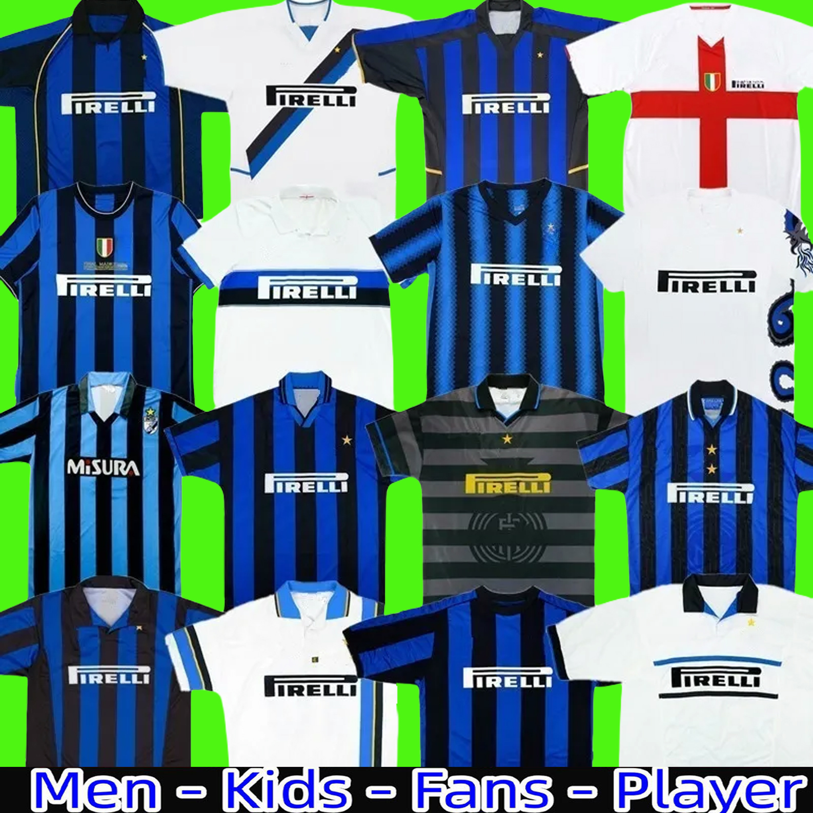 Retro Soccer jersey finals 2009 MILITO SNEIJDER ZANETTI Milan Eto'o Football 97 98 99 95 96 03 Djorkaeff Baggio ADRIANO 10 11 07 08 09 BATISTUTA Zamorano RONALDO InTErS